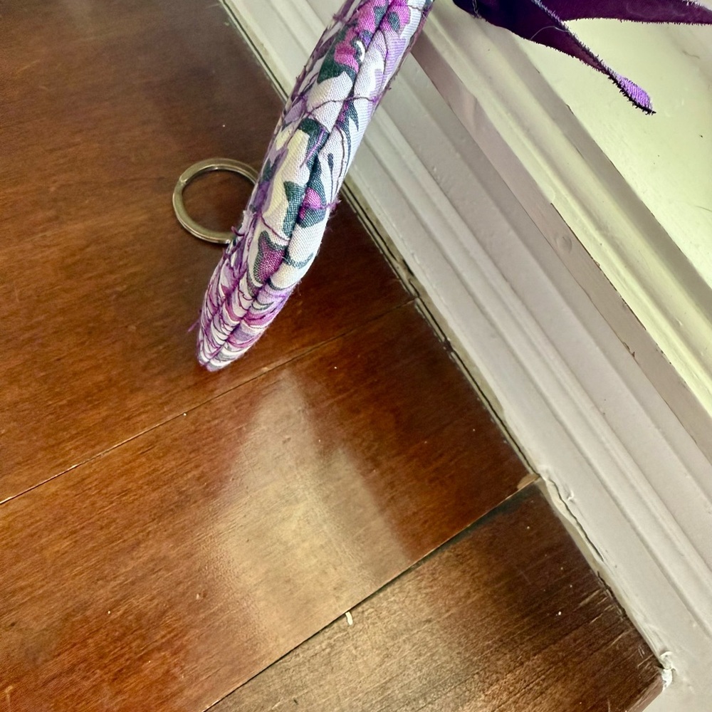 Purple Floral Vera Bradley ID Card holder. - Picture 5 of 5